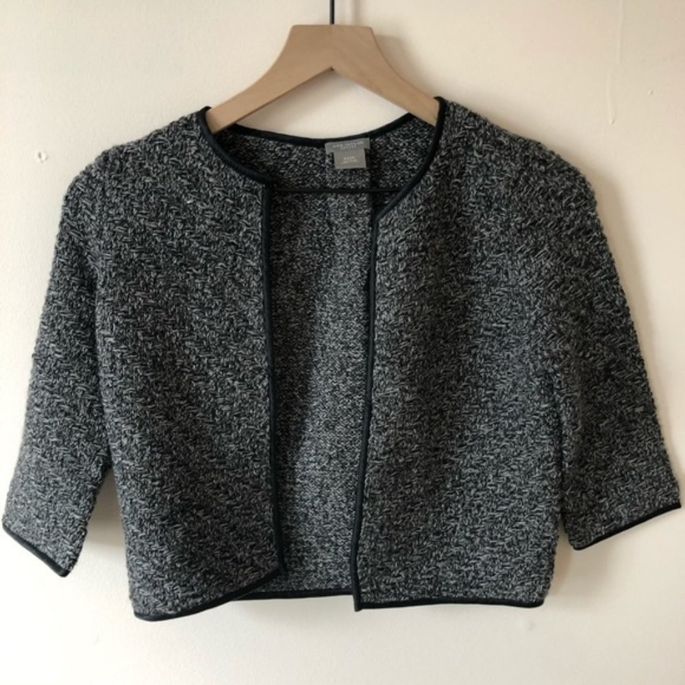 Ann Taylor Cropped 3/4 Cardigan Sweater Petite